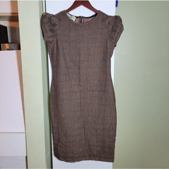 Paul Smith Dresses & Skirts - ❤️ 3 For $35 PAUL Smith wool plaid checked dress runched shoulder size 8 medium